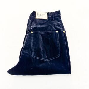 Laurel Suede Straight Leg Textured Denim Jeans Size 36 Italy